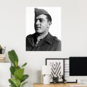 John Basilone - WW2 Hero Poster (Thuiskantoor)