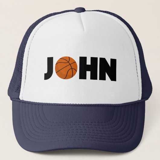 John Basketball Trucker Hat Pet (Voorkant)