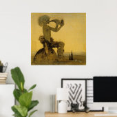 John Bauer - A Fairy Shepherd Poster (Thuiskantoor)