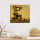 John Bauer - A Fairy Shepherd Poster (Keuken)