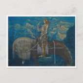 John Bauer A knight from Tussen Gnomes Briefkaart (Voorkant)