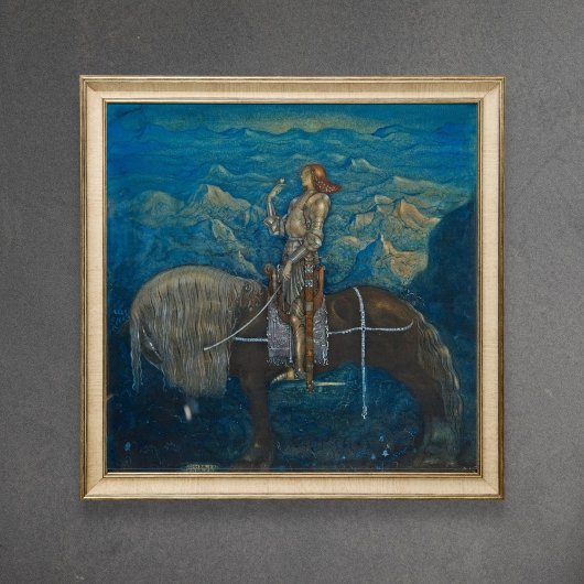 John Bauer A knight from Tussen Gnomes Poster