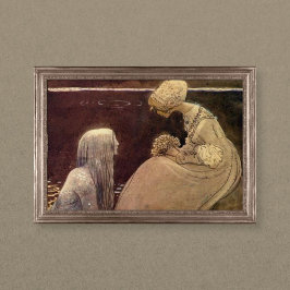 John Bauer Agneta en het meer King Poster