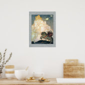 John Bauer Castle of Rosy Clouds Poster (Keuken)