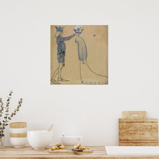 John Bauer - Crown of gold Poster (Keuken)