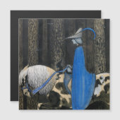 John Bauer De blauwe mantel Circa 1913 magnetische (Voorkant / Achterkant)