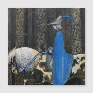 John Bauer De blauwe mantel Circa 1913 magnetische