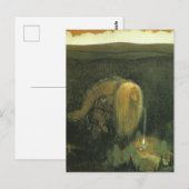 John Bauer De Bosttrol  Kunst Briefkaart (Voorkant / Achterkant)