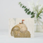 John Bauer - de Geit van Kerstmis Feestdagenkaart (Staand voorkant)