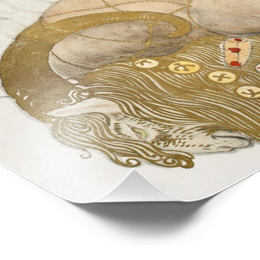 John Bauer - De kerstgeit Foto Afdruk (Hoek)