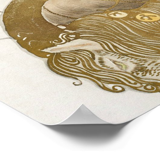 John Bauer - De kerstgeit Poster (Hoek)