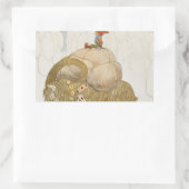 John Bauer - De kerstgeit Rechthoekige Sticker (Tas)