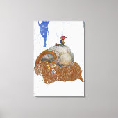 John Bauer De Kerstgeit Scandinavisch Canvas Afdruk (Voorkant)