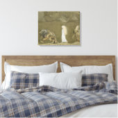 John Bauer - De prinses en de rollen Canvas Afdruk (Insitu (Slaapkamer))