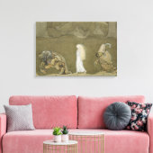 John Bauer - De prinses en de rollen Canvas Afdruk (Insitu (Woonkamer))