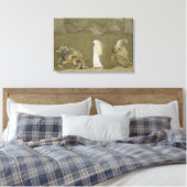 John Bauer - De prinses en de rollen Canvas Afdruk (Insitu (Slaapkamer))