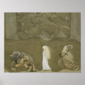 John Bauer - De prinses en de rollen Poster (Voorkant)