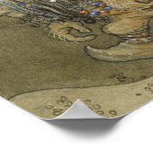 John Bauer - De prinses en de rollen Poster (Hoek)