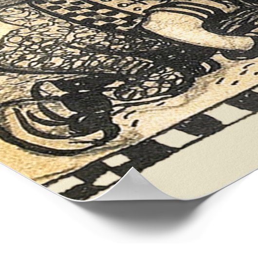 John Bauer Domberget Trolls verwacht gasten CC123 Poster (Hoek)