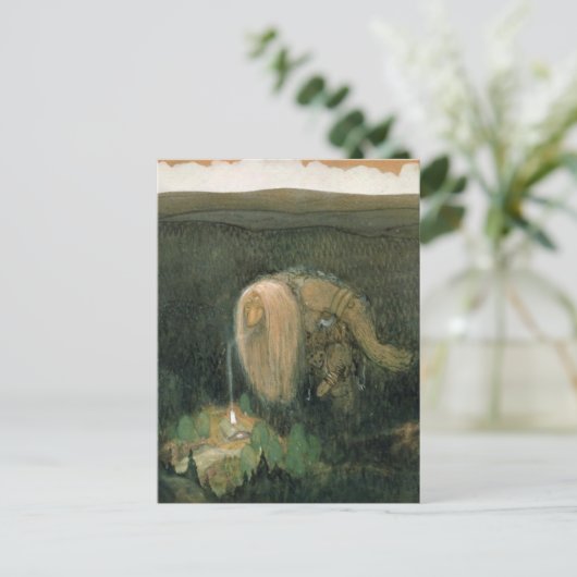 John Bauer - Een bostroll Briefkaart (Staand voorkant)