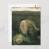 John Bauer - Een bostroll Briefkaart (Voorkant / Achterkant)