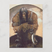 John Bauer - Een oude bergtroll Briefkaart (Voorkant)