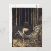 John Bauer - Elk Cotton Briefkaart (Voorkant / Achterkant)