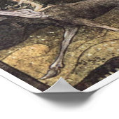 John Bauer Elk Cotton Poster (Hoek)