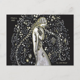 John Bauer Flora 1915 Art Nouveau-stijl CC1147 Briefkaart