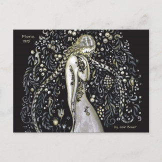 John Bauer Flora 1915 Art Nouveau-stijl CC1147 Briefkaart