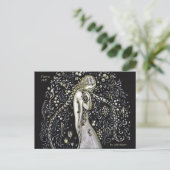 John Bauer Flora 1915 Art Nouveau-stijl CC1147 Briefkaart (Staand voorkant)