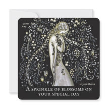 John Bauer Flora Decoratieve bloemen Birthday-kaar