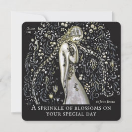 John Bauer Flora Decoratieve bloemen Birthday-kaar Kaart
