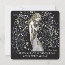 John Bauer Flora Decoratieve bloemen Birthday-kaar