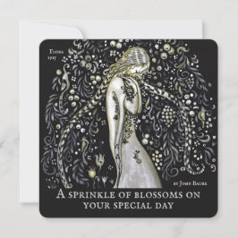 John Bauer Flora Decoratieve bloemen Birthday-kaar Kaart