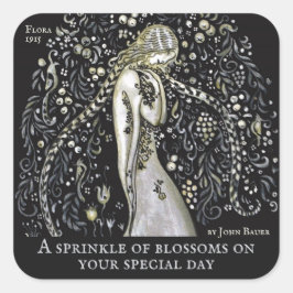 John Bauer Flower sprinkle CC1149 Celebrations Vierkante Sticker