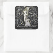 John Bauer Flower sprinkle CC1149 Celebrations Vierkante Sticker (Tas)