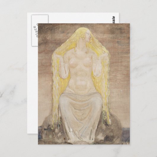 John Bauer - Freya Briefkaart (Voorkant / Achterkant)