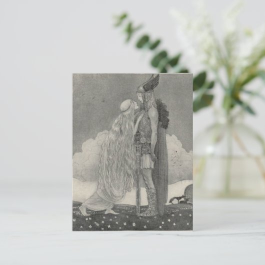 John Bauer - Freyja en Svipdag Briefkaart (Staand voorkant)