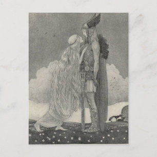 John Bauer - Freyja en Svipdag Briefkaart