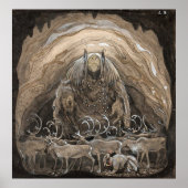 John Bauer - Het man dat tussen de gnoom loopt Poster (Voorkant)