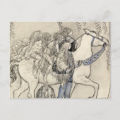 John Bauer - Het paard dat hij in de bit leidde Briefkaart (Voorkant)