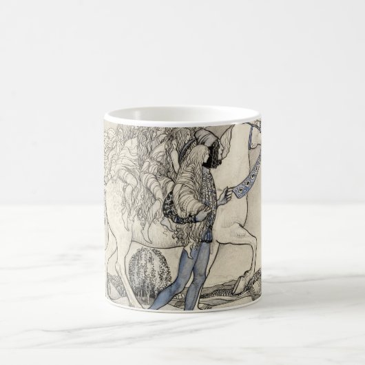 John Bauer - Het paard dat hij in de bit leidde Koffiemok (Center)