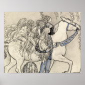 John Bauer - Het paard dat hij in de bit leidde Poster (Voorkant)