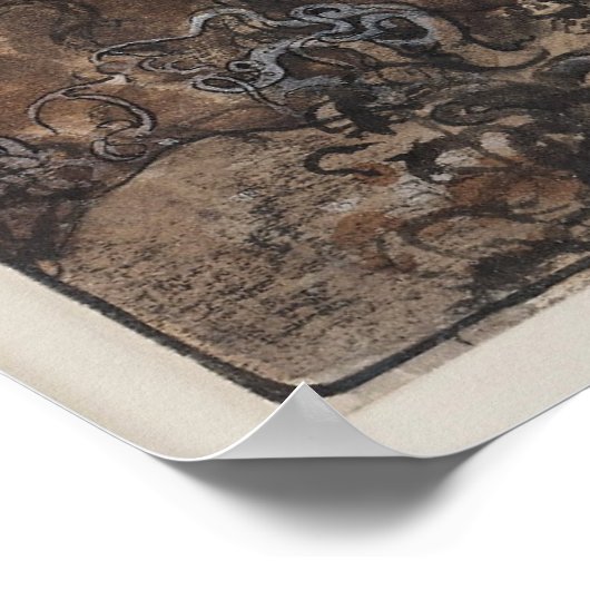 John Bauer - In het misleidende bos Poster (Hoek)