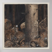 John Bauer - In het misleidende bos Poster (Voorkant)