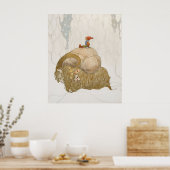 John Bauer - Julbocken Poster (Keuken)