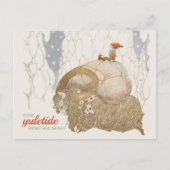 John Bauer Kerstjuli jbocken Yule geit CC1026 Feestdagenkaart (Voorkant)