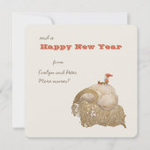 John Bauer Kerstmis Yule geit Julbocken CC1029 Feestdagenkaart (Achterkant)