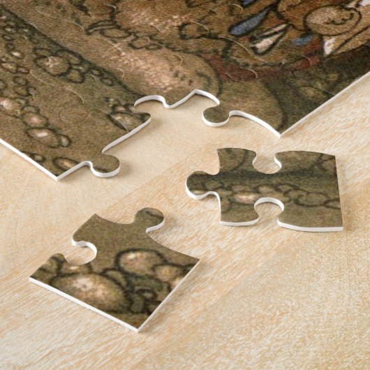 John Bauer - Kijk eens naar hun trollenmoeder: kij Legpuzzel (Zijkant)